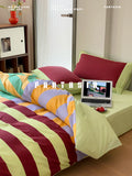 Load image into Gallery viewer, FANTASIA Collection Dream Planet [Clear Sky Fantasy Island] Dopamine Cotton Bed Four-piece Cotton Sheet