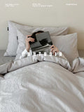 Load image into Gallery viewer, FANTASIA set dream planet [moon time series] premium gray autumn and winter cotton polished four-piece pure cotton sheets