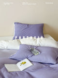 Load image into Gallery viewer, FANTASIA Dream Planet [Ode to Rosemary] gradual change purple double-layer yarn cotton four-piece set of pure cotton sheets