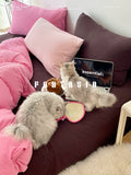 Load image into Gallery viewer, FANTASIA Dream Planet [Strawberry Brownie] Pink Contrasting Color Cotton Knitted Cotton Four-piece Cotton Sheet