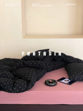 Load image into Gallery viewer, FANTASIA Collection Dream Planet [Floating Iceland] Polka Dot Knitted Cotton Bed Four-piece Cotton Sheet