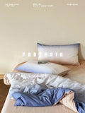 Load image into Gallery viewer, FANTASIA set dream planet [smoke out of twilight] gradual change autumn and winter cotton polished four-piece cotton sheets