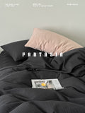 Load image into Gallery viewer, FANTASIA Collection Dream Planet [Lucid Utopia] Premium Sense Black Cotton Bed Four-piece Cotton Sheet