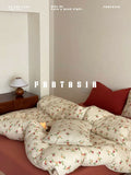 Load image into Gallery viewer, FANTASIA Collection Dream Planet [Ringo Paradise] Retro Fruit Cotton Knitted Cotton Four-piece Cotton Sheet
