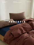 Load image into Gallery viewer, FANTASIA Collection Dream Planet [Cinnamon Rock Tea] Autumn and Winter Cotton Satin Grind Four-piece Cotton Sheet