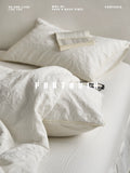 Load image into Gallery viewer, FANTASIA Collection Dream Planet [Hidden Moon Flow Wave] White Premium Cotton Bed Four-piece Cotton Sheet