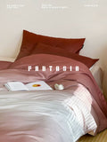 Load image into Gallery viewer, FANTASIA set dream planet [rose sea weaving fog] retro gradual change rose cotton four-piece cotton sheets