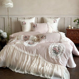 Load image into Gallery viewer, Princess style new 100S long-staple cotton sheets four-piece cotton pure cotton quilt cover premium French bedding