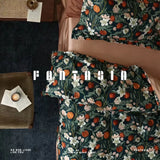 Load image into Gallery viewer, FANTASIA set dream planet [autumn flower red] retro American satin long-staple cotton four-piece light luxury bedding