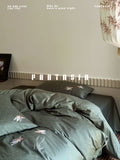 Load image into Gallery viewer, FANTASIA collection dream planet [Qingfu Shuying] goldfish embroidered cotton bed four-piece set of pure cotton sheets