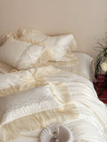 Load image into Gallery viewer, French girl premium cotton long-staple cotton four-piece set pure cotton lace quilt cover princess style bedding