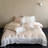 Load image into Gallery viewer, French romantic Tencel four-piece cool quilt cover sleeping naked sheets ice silk bedding summer light luxury high sense
