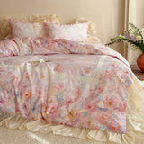 Load image into Gallery viewer, Ellie Dream < unk > French Romantic Oil Painting Wind Long-staple Cotton Four-piece Set Lace Lace Quilt Cover Pure Cotton Sheet Bedding