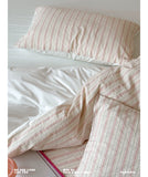 Load image into Gallery viewer, FANTASIA Collection Dream Planet [Preset Romance] Pink Striped Cotton Bed Four-piece Cotton Sheet