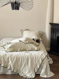 Load image into Gallery viewer, French romantic princess style jacquard summer Tencel summer cool quilt four-piece cool silky smooth air conditioner thin quilt sleeping naked