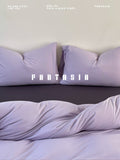 Load image into Gallery viewer, FANTASIA Collection Dream Planet [North Island Tropic of Cancer] Purple knitted cotton bed four-piece set of pure cotton sheets