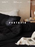 Load image into Gallery viewer, FANTASIA Collection Dream Planet [Contrary Soul] Black Cotton Double Yarn Bed Four-piece Cotton Sheet