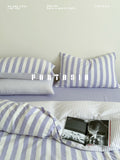 Load image into Gallery viewer, FANTASIA Collection Dream Planet [Sequence Harbor] Striped double-layer yarn cotton bed four-piece cotton bed sheet