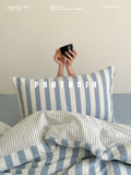Load image into Gallery viewer, FANTASIA Collection Dream Planet [Sequence Harbor] Striped double-layer yarn cotton bed four-piece cotton bed sheet