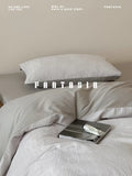 Load image into Gallery viewer, FANTASIA set dream planet [moon time series] premium gray autumn and winter cotton polished four-piece pure cotton sheets
