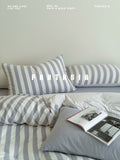 Load image into Gallery viewer, FANTASIA Collection Dream Planet [Sequence Harbor] Striped double-layer yarn cotton bed four-piece cotton bed sheet