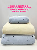 Load image into Gallery viewer, FANTASIA Collection Dream Planet [Sea Street Night Train] Winter Premium Sense Blue Wave Dot Milk Fleece Four-piece Sheet