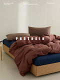 Load image into Gallery viewer, FANTASIA Collection Dream Planet [Cinnamon Rock Tea] Autumn and Winter Cotton Satin Grind Four-piece Cotton Sheet