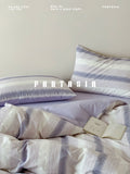 Load image into Gallery viewer, FANTASIA Collection Dream Planet [Yuanyang Floating] Purple Premium Cotton Bed Four-piece Cotton Sheet