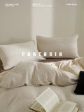 Load image into Gallery viewer, FANTASIA set dream planet [empty lamp floating light] retro polka dot cotton double-layer yarn four-piece set of pure cotton sheets